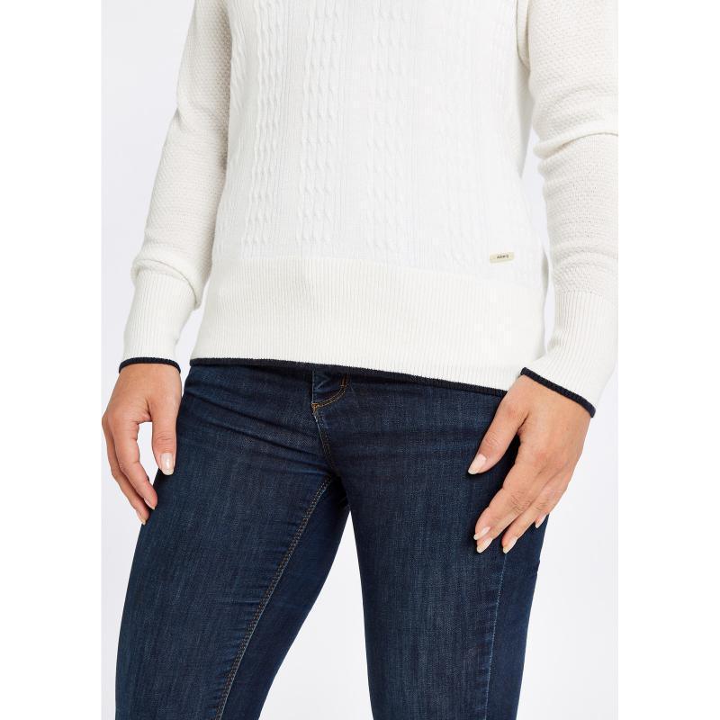 Dubarry Clifton Ladies Knitted Sweater - White - William Powell