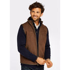 Dubarry Dunhill Mens Leather Gilet - Walnut - William Powell