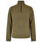 Dubarry Feeney Windproof Mens Zip Neck Jumper - Dusky Green - William Powell