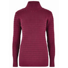 Dubarry Hacketstown Ladies Roll Neck Jumper - Currant - William Powell