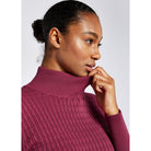 Dubarry Hacketstown Ladies Roll Neck Jumper - Currant - William Powell