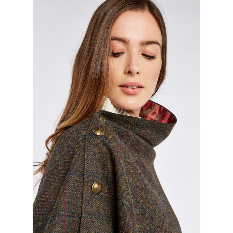 Dubarry Hazelwood Tweed Poncho - Hemlock - William Powell