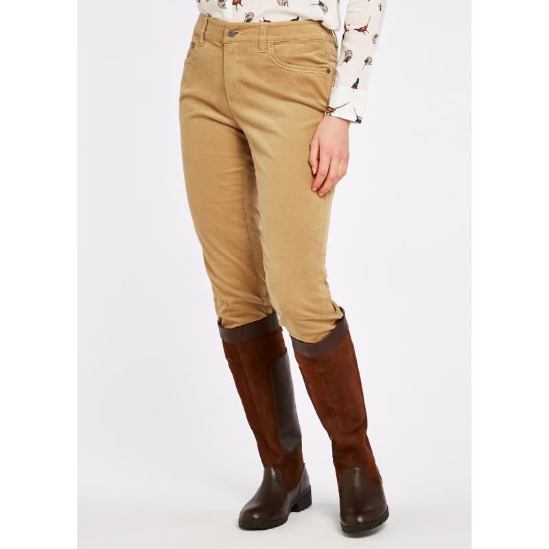 Dubarry Honeysuckle Ladies Stretch Pincord Jeans - Camel - William Powell
