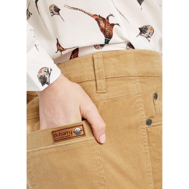 Dubarry Honeysuckle Ladies Stretch Pincord Jeans - Camel - William Powell