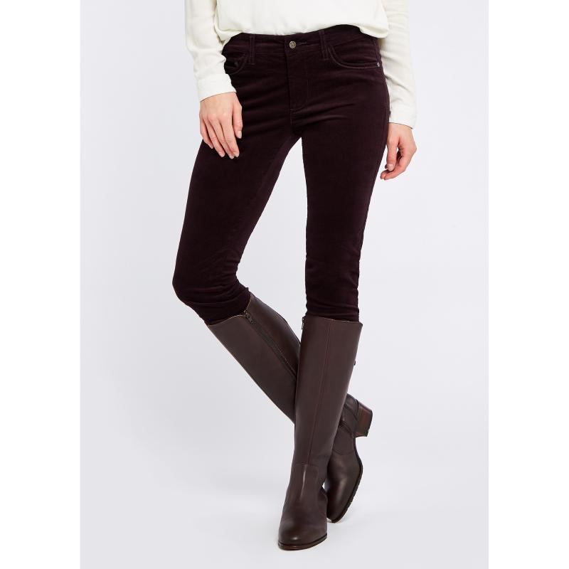 Dubarry Honeysuckle Ladies Stretch Pincord Jeans - Ruby - William Powell
