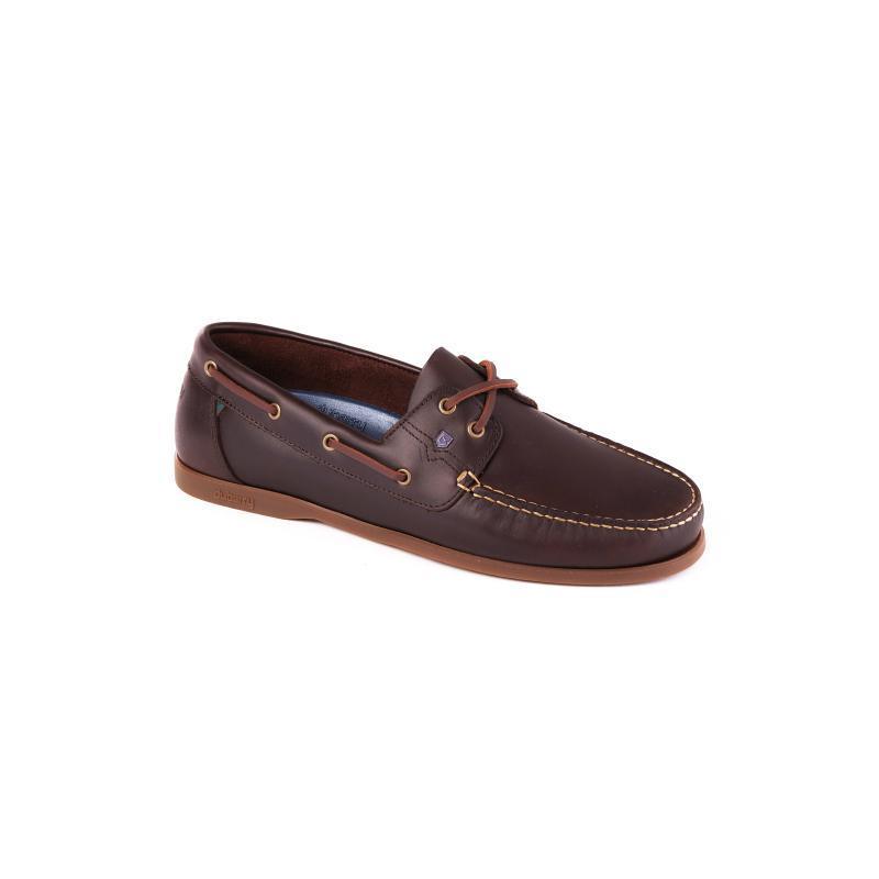 Dubarry Mens Port Leather Deck Shoe - Old Rum - William Powell