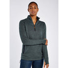 Dubarry Morrisey Windproof Ladies Zip Neck Jumper - Dark Pebble - William Powell