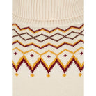 Dubarry Riverstown Ladies Fair Isle Polo Neck Jumper - Chalk - William Powell