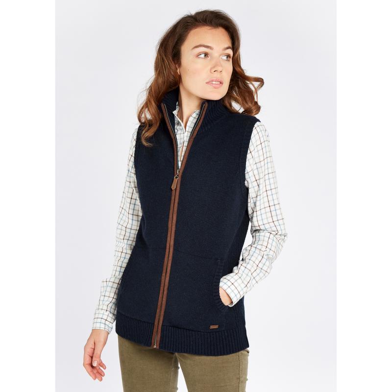 Dubarry Sheedy Ladies Wool Blend Gilet - Navy - William Powell