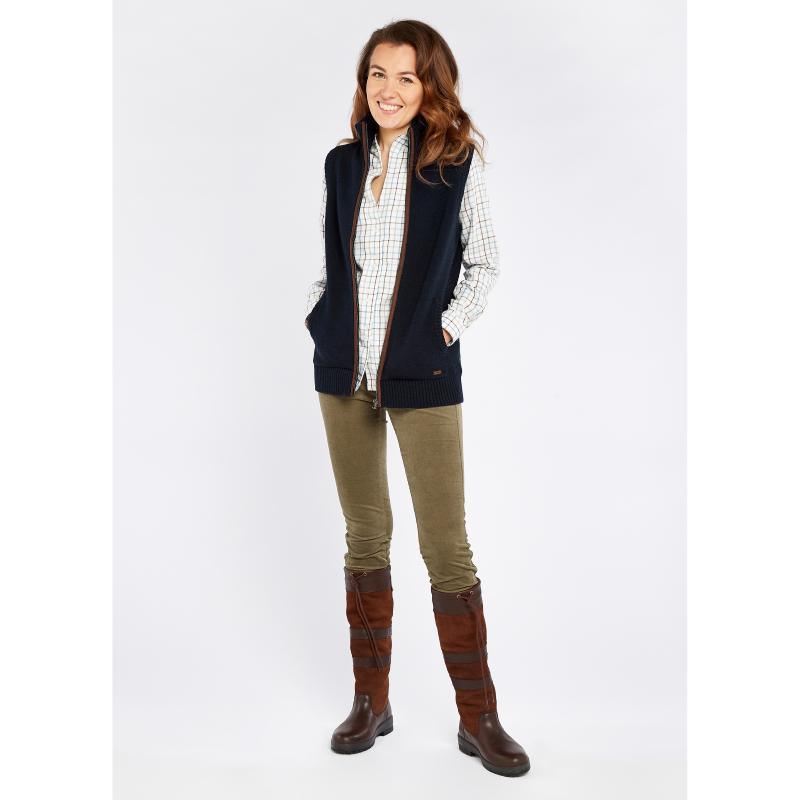 Dubarry Sheedy Ladies Wool Blend Gilet - Navy - William Powell