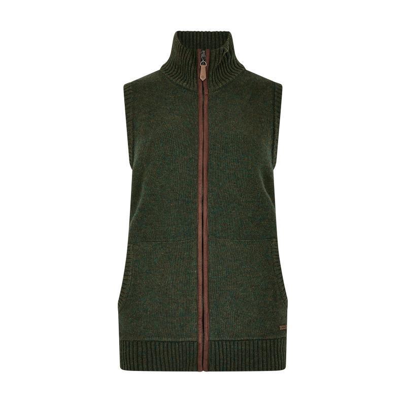 Dubarry Sheedy Ladies Wool Blend Gilet - Olive - William Powell