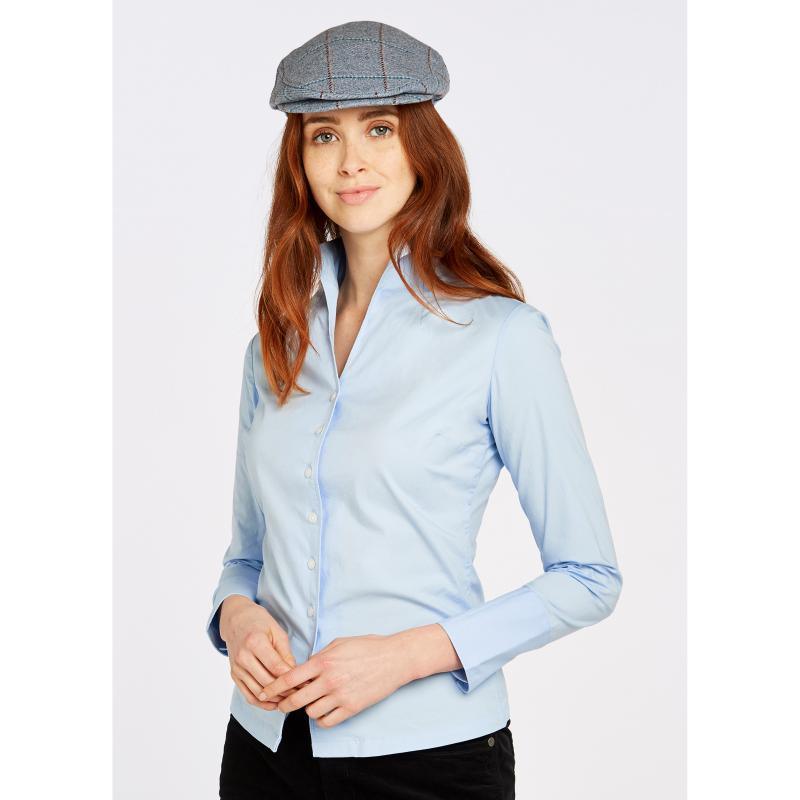 Dubarry Snowdrop Ladies Portrait Collar Shirt - Blue - William Powell