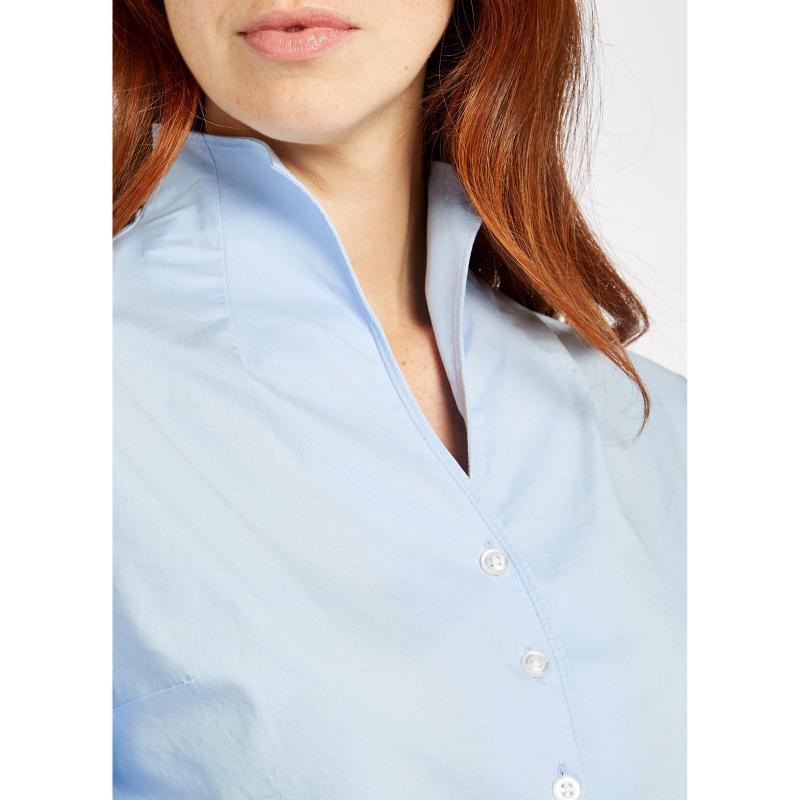 Dubarry Snowdrop Ladies Portrait Collar Shirt - Blue - William Powell