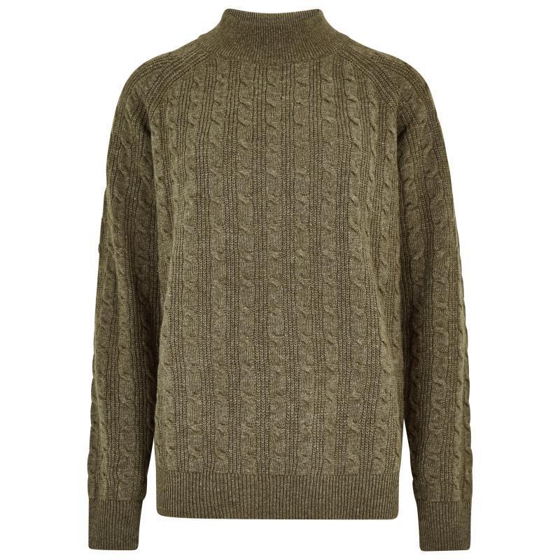 Dubarry Tallanstown Ladies Funnel Neck Jumper - Dusky Green - William Powell