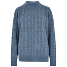 Dubarry Tallanstown Ladies Funnel Neck Jumper - Slate Blue - William Powell