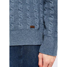 Dubarry Tallanstown Ladies Funnel Neck Jumper - Slate Blue - William Powell