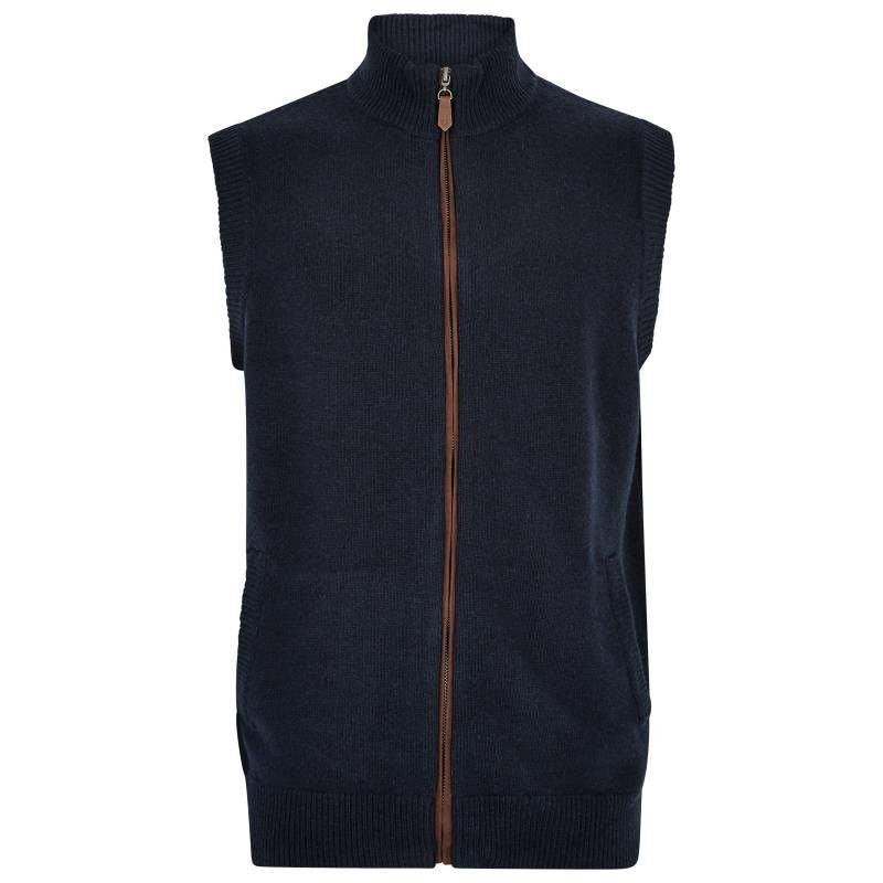 Dubarry Upperwood Mens Wool Blend Gilet - Navy - William Powell