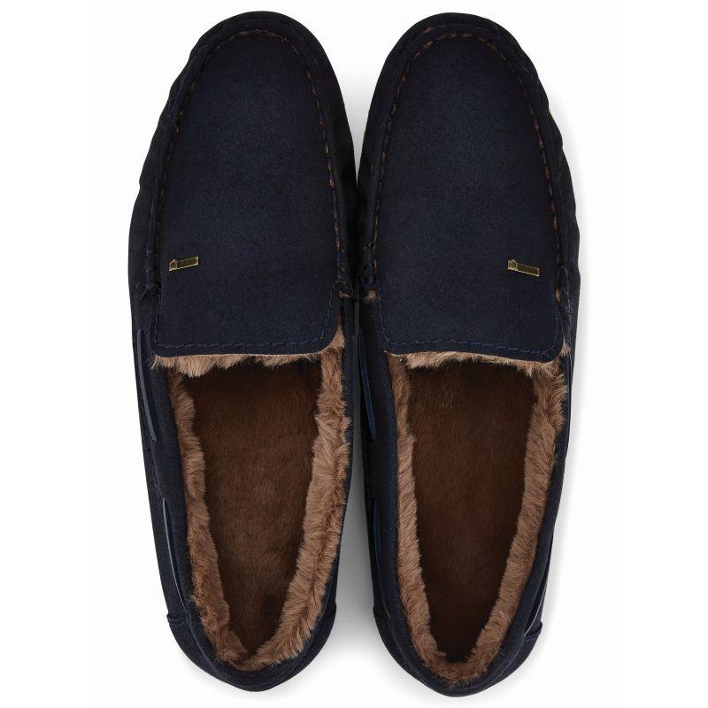 Dubarry Ventry Mens Moccasin Slippers - French Navy - William Powell