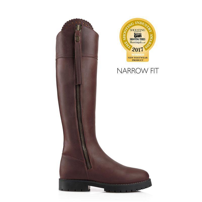 Fairfax & Favor Explorer Waterproof Narrow Fit Boots - Mahogany - William Powell