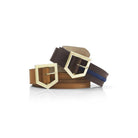 Fairfax & Favor Hampton Leather & Suede Belt - Tan - William Powell