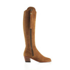 Fairfax & Favor Heeled Regina Suede Boots - Tan - William Powell