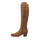 Fairfax & Favor Heeled Sporting Fit Regina Suede Boots - Tan - William Powell