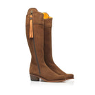 Fairfax & Favor Heeled Sporting Fit Regina Suede Boots - Tan - William Powell