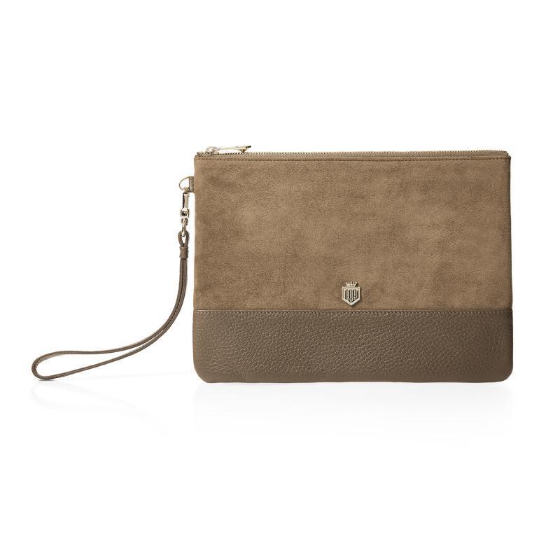 Fairfax & Favor Highbury Clutch Bag - Taupe - William Powell
