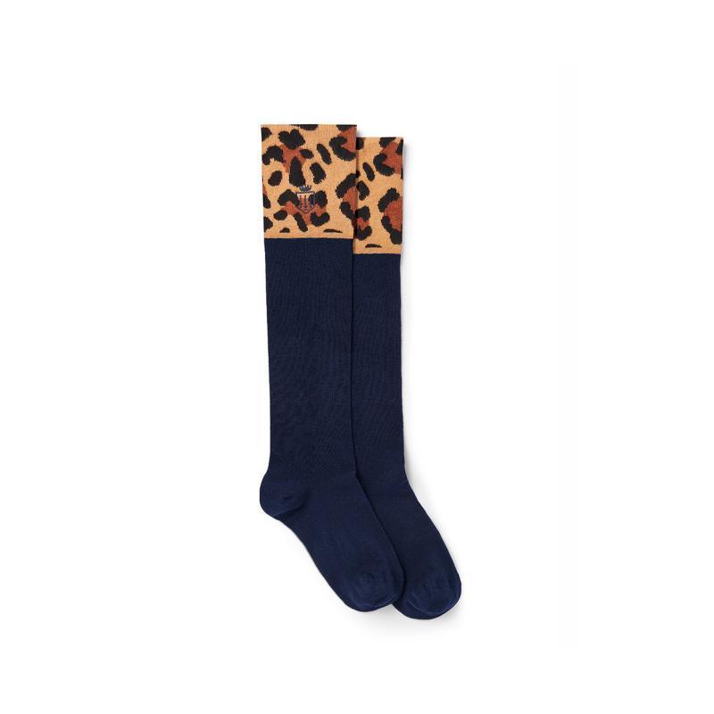 Fairfax & Favor Ladies Boot Socks (UK 4 - 8) - Leopard - William Powell