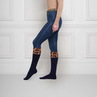 Fairfax & Favor Ladies Boot Socks (UK 4 - 8) - Leopard - William Powell