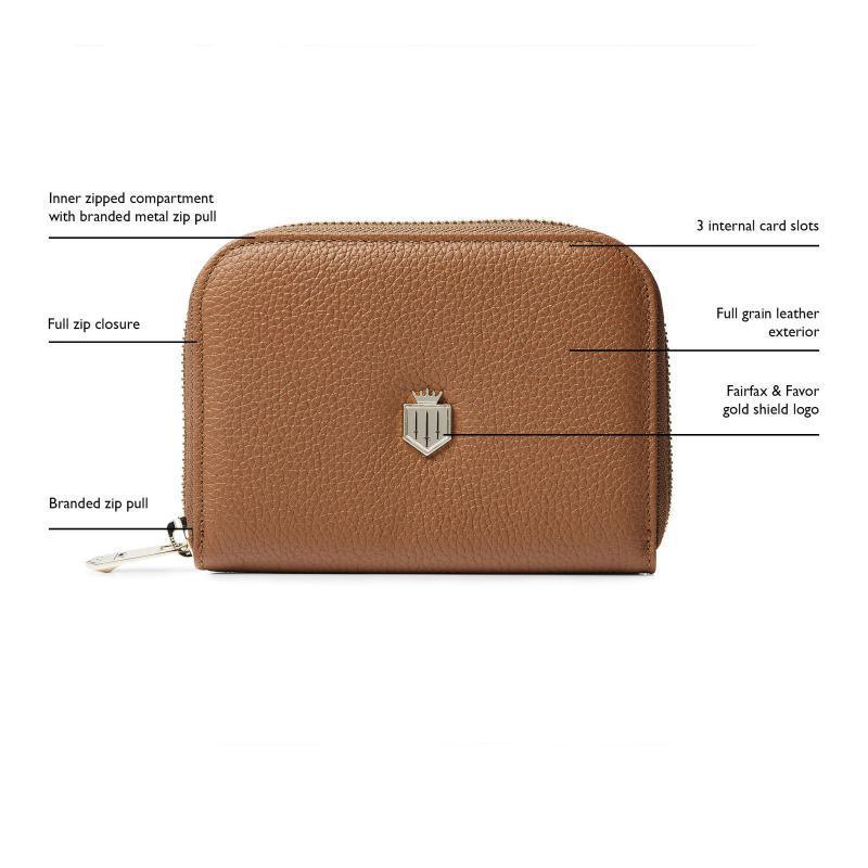 Fairfax & Favor Mini Salisbury Purse - Pomovero Leather - William Powell