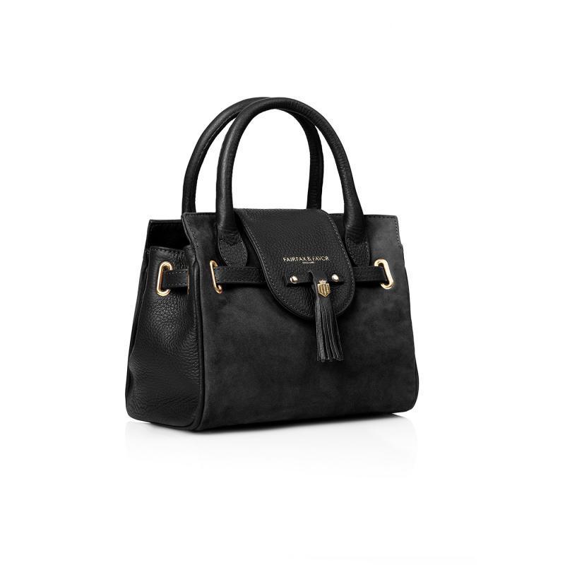 Fairfax & Favor Mini Windsor Handbag - Black - William Powell
