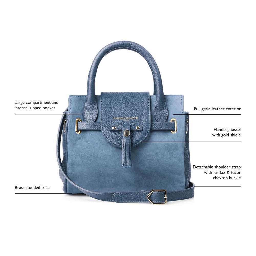Fairfax & Favor Mini Windsor Handbag - Cornflower Blue - William Powell