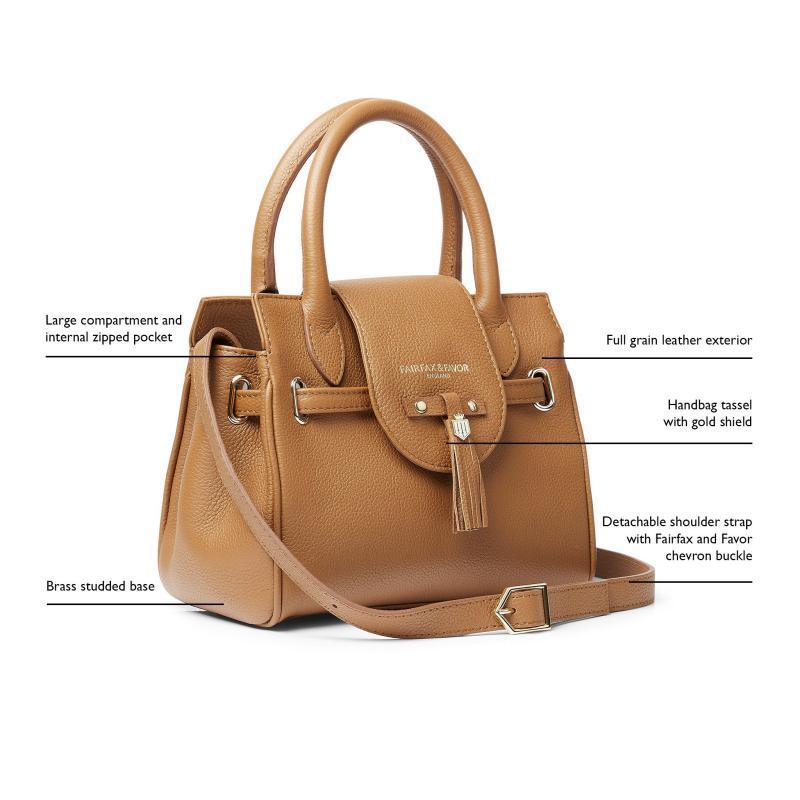 Fairfax & Favor Mini Windsor Handbag - Pomovero Leather - William Powell