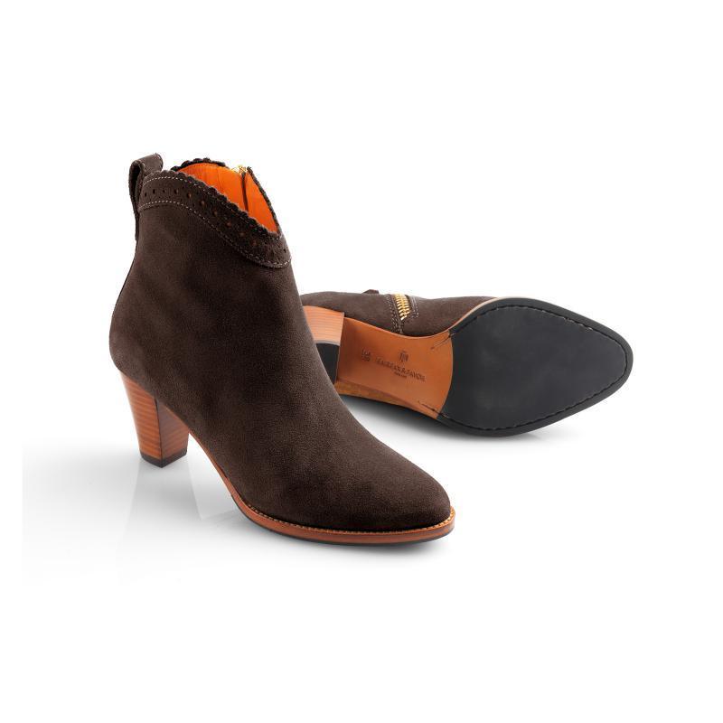 Fairfax & Favor Regina Ladies Ankle Boot - Chocolate - William Powell