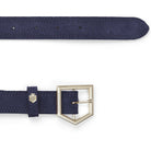 Fairfax & Favor Regina Ladies Suede Belt - Navy - William Powell