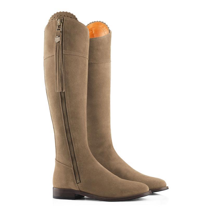 Fairfax & Favor Regina Suede Boot - Taupe - William Powell