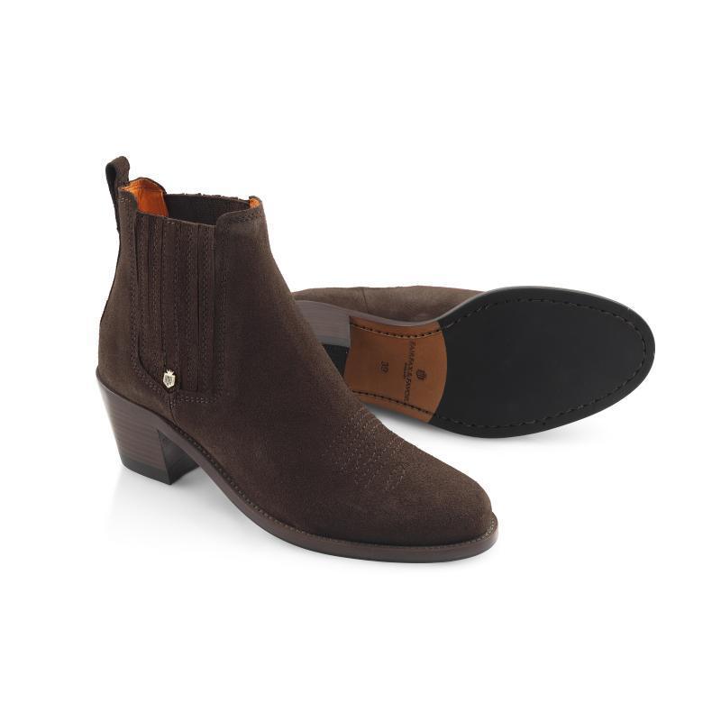 Fairfax & Favor Rockingham Ladies Ankle Boot - Chocolate - William Powell