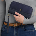 Fairfax & Favor Salisbury Travel Purse - Navy - William Powell