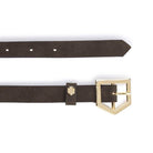 Fairfax & Favor Sennowe Suede Belt - Chocolate - William Powell