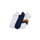 Fairfax & Favor Signature Ladies Trainer Socks (3 Pairs) - White/Navy - William Powell