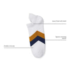 Fairfax & Favor Signature Ladies Trainer Socks (3 Pairs) - White/Navy - William Powell