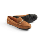 Fairfax & Favor Trinity Loafer Ladies Suede Shoe - Tan - William Powell