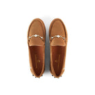 Fairfax & Favor Trinity Loafer Ladies Suede Shoe - Tan - William Powell