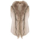 Fur & Faux Suede Gilet (One Size) - Dark Mocha - William Powell