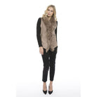 Fur & Faux Suede Gilet (One Size) - Dark Mocha - William Powell