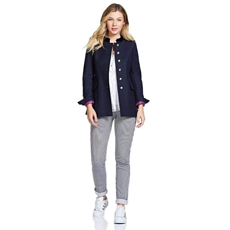 Guinea Newbury Ladies Tweed Jacket - Navy - William Powell