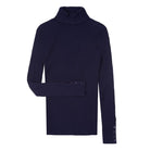 Guinea Skinny Rib Ladies Roll Neck Knit - Navy - William Powell