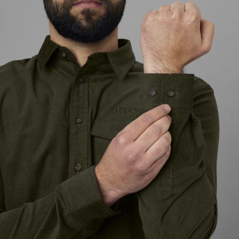 Harkila Kaldfjord Mens Corduroy Shirt - Willow Green - William Powell
