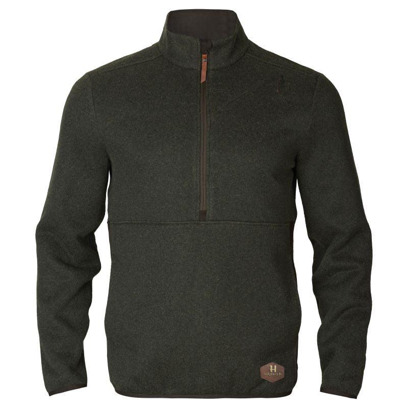 Harkila Metso Mens Breathable Half Zip  - Willow Green - William Powell